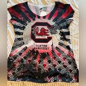 SC Gamecocks shirt with Bling, size L